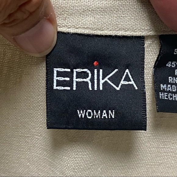 Erika Women Linen Blend Shirt Size 1X - Picture 8 of 10